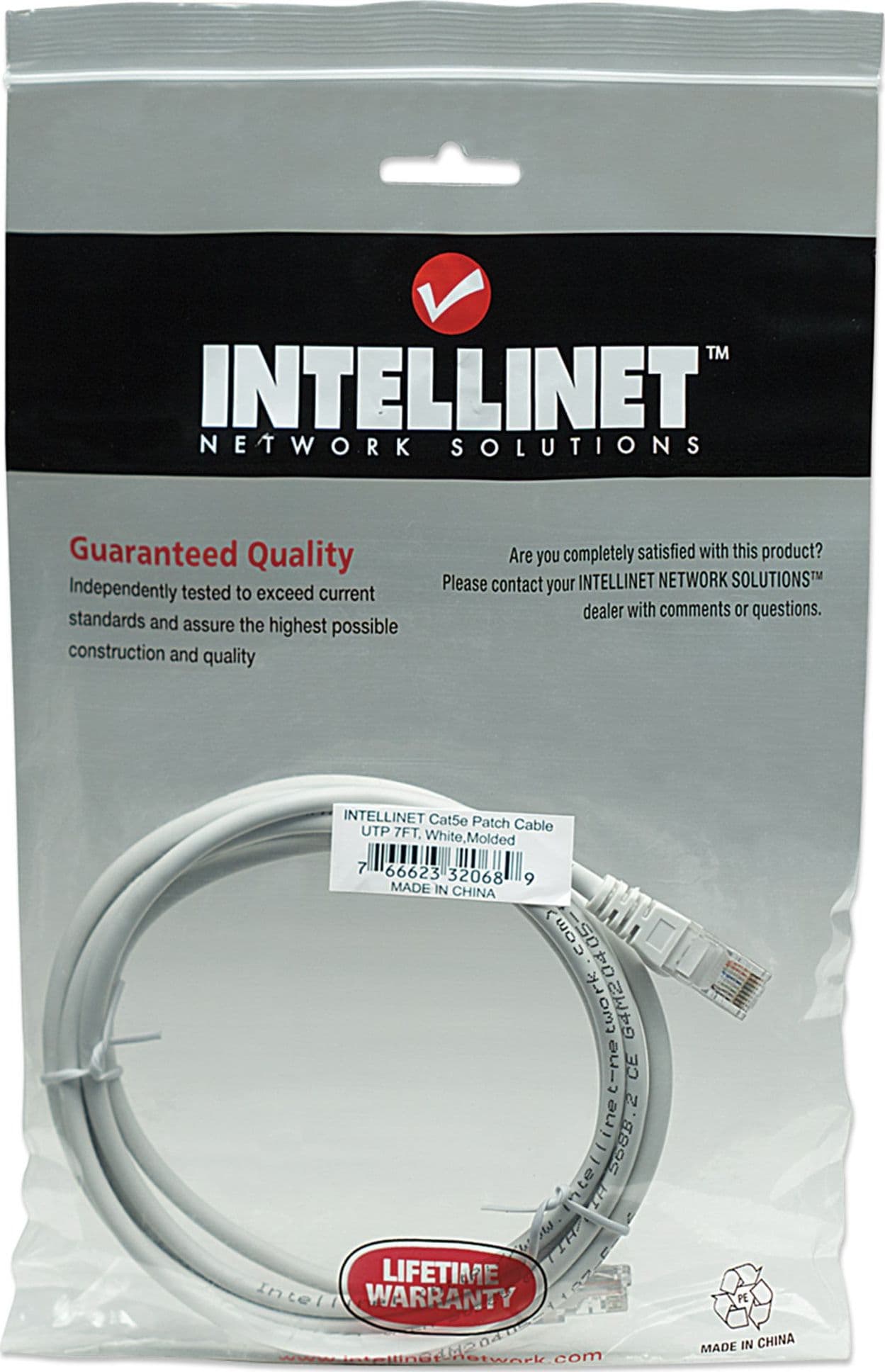 Cavo di rete Patch in Rame Cat. 5e Bianco UTP 2 m - 15