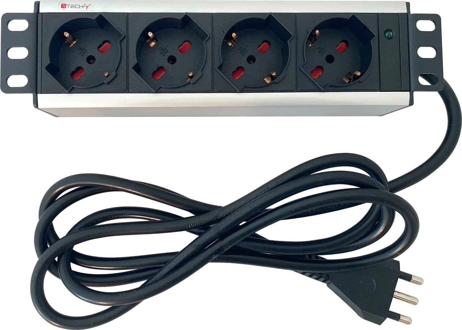 Multipresa Universale 4 Posti da Rack 10'' Spina Italiana 1,5U - 9