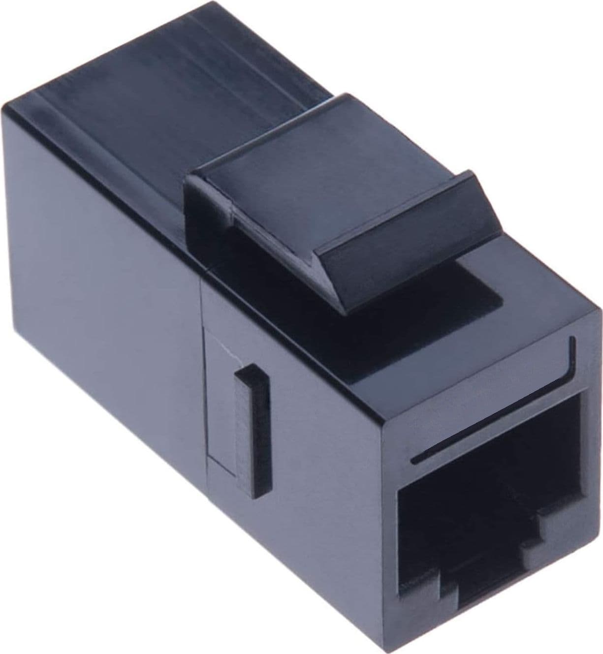 Accoppiatore RJ45 F/F UTP Cat5e Keystone Nero - 8