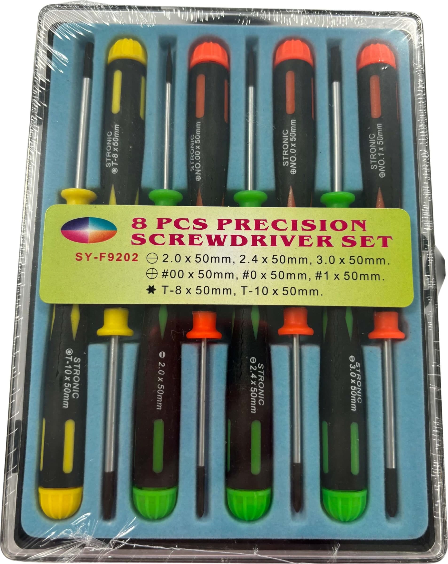 Set di 8 Cacciaviti di Precisione a Taglio Croce Torx - 6