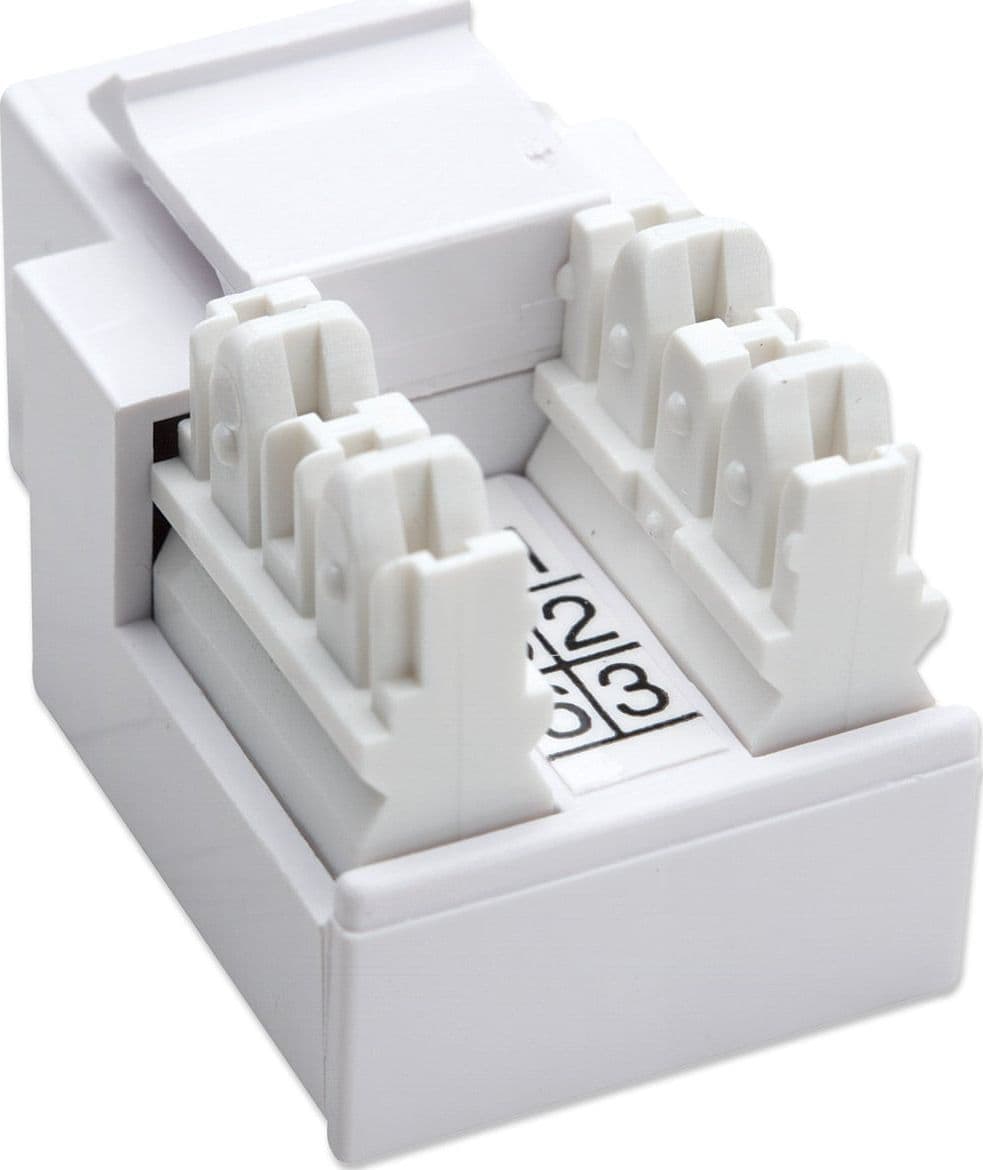 Frutti Telefonici RJ11/RJ12 Keystone Bianco - 14