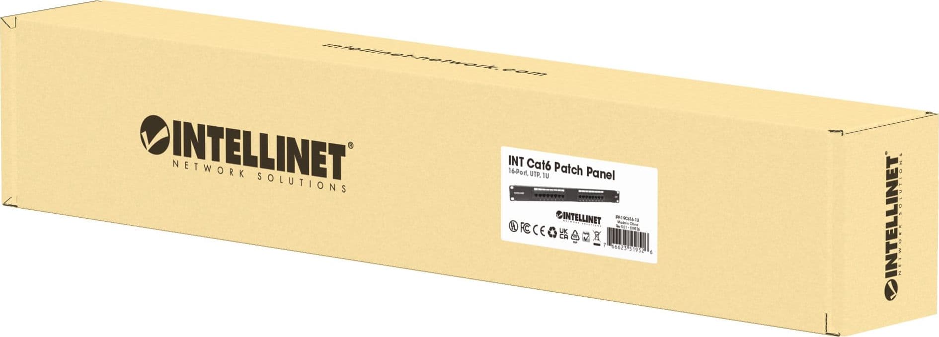 Pannello patch UTP 16 posti RJ45 cat. 6 - 10