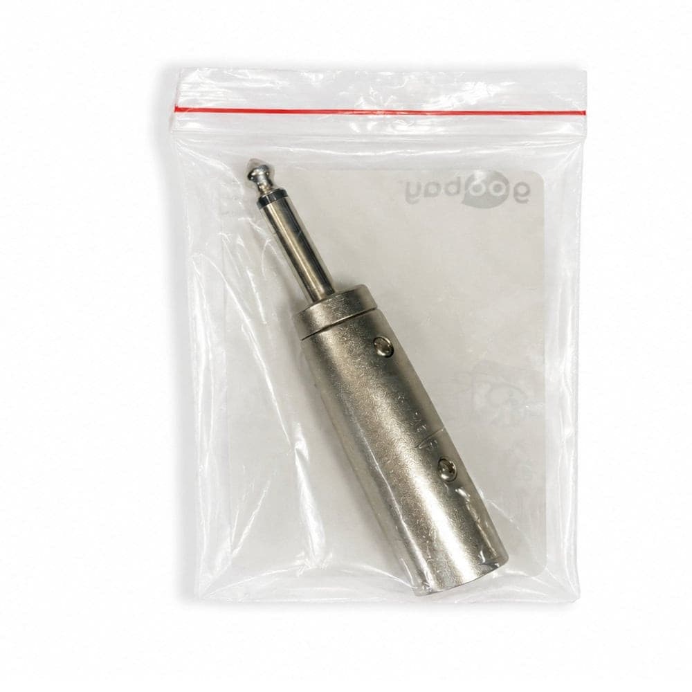 Adattatore XLR Cannon Maschio ad Audio 6,35mm Maschio Stereo - 3