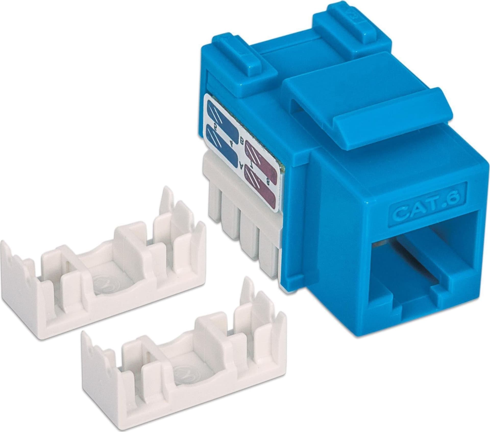 Frutto Keystone RJ45 Cat.6 UTP non schermato Blu - 5