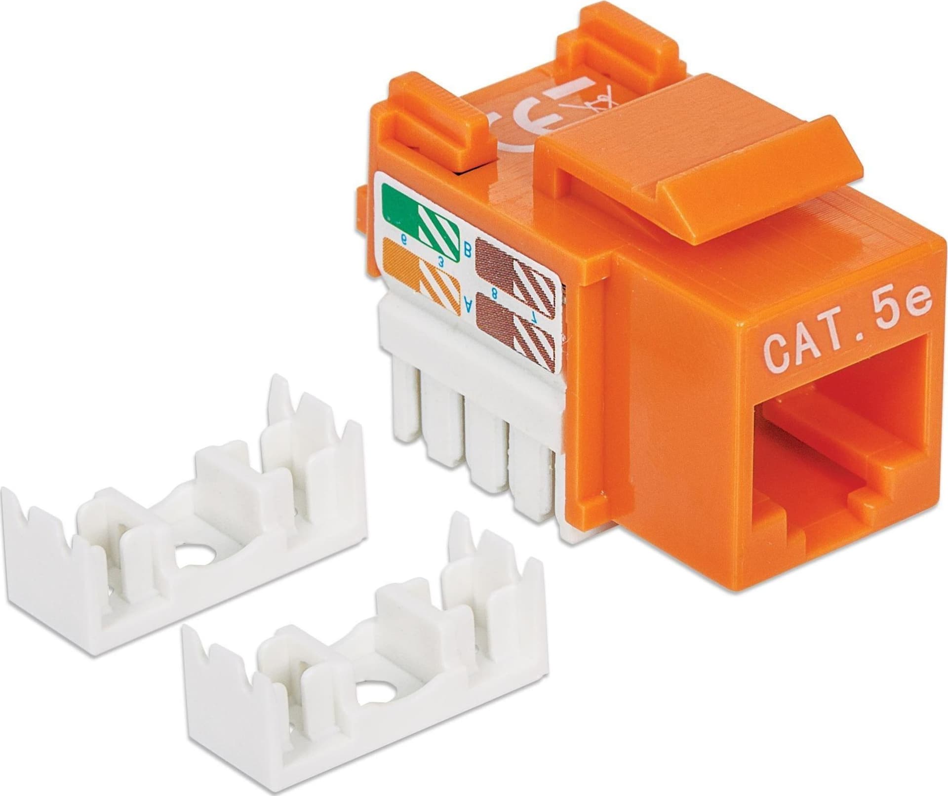 Frutto Keystone RJ45 Cat.5E UTP IDC 90&deg Arancione - 5