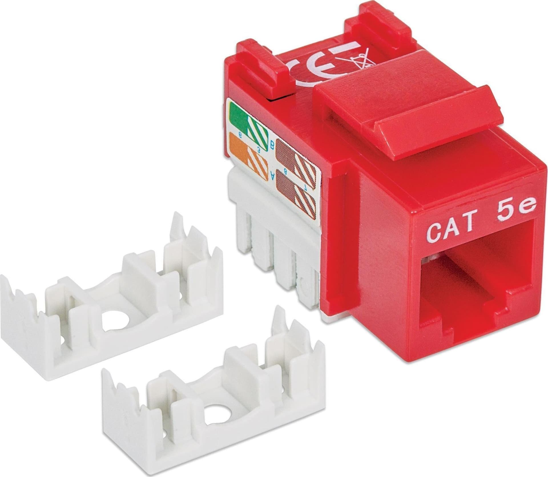 Frutto Keystone RJ45 Cat.5E UTP IDC 90&deg Rosso - 5