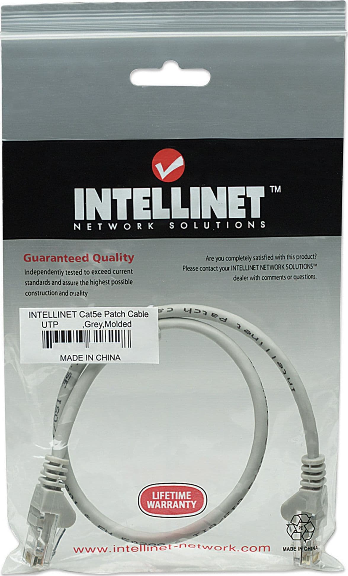 Cavo di rete Patch CCA Cat. 5e Grigio UTP 0,5 mt - 12