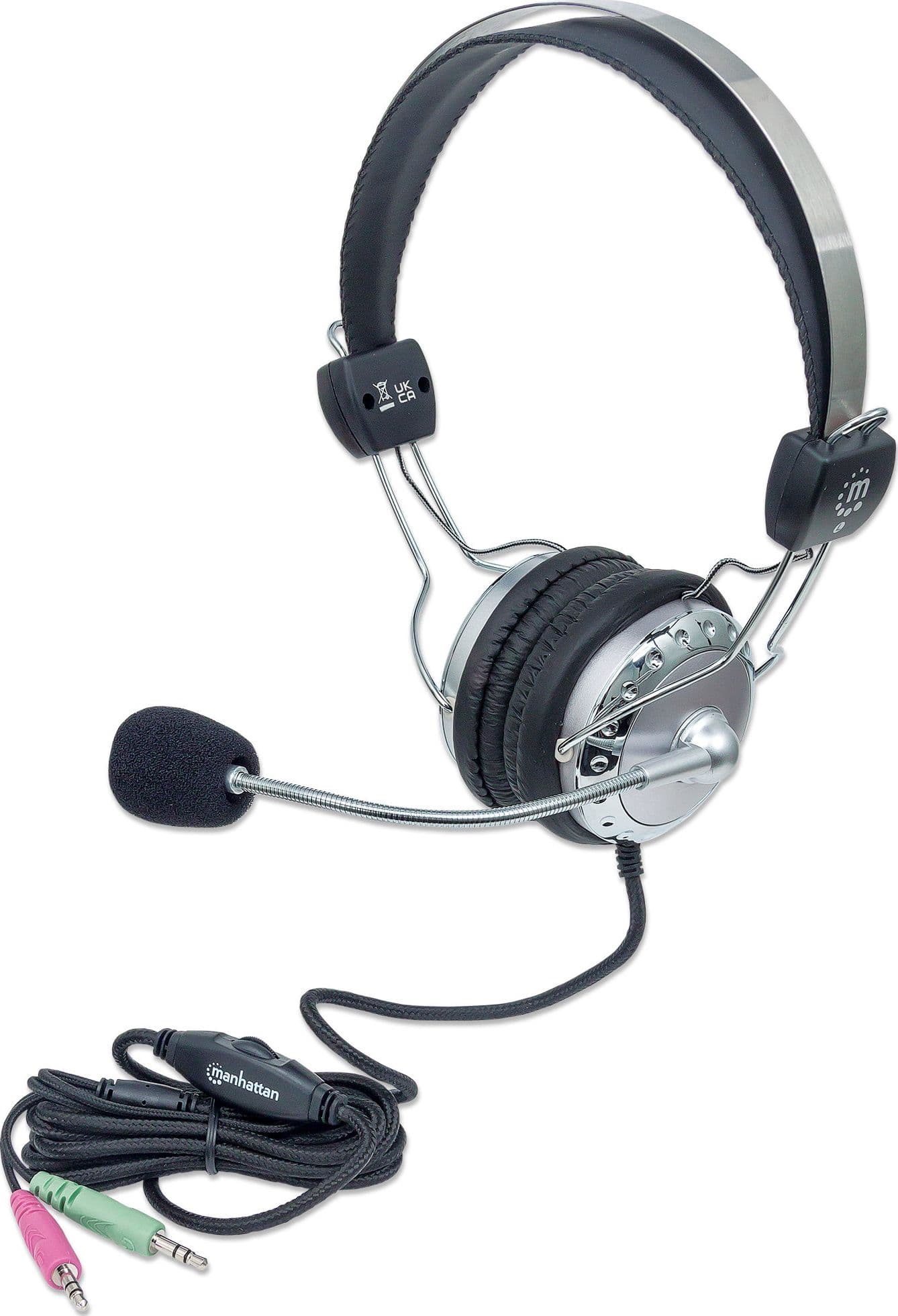 Cuffia Stereo con Microfono con Asta Flessibile - 14