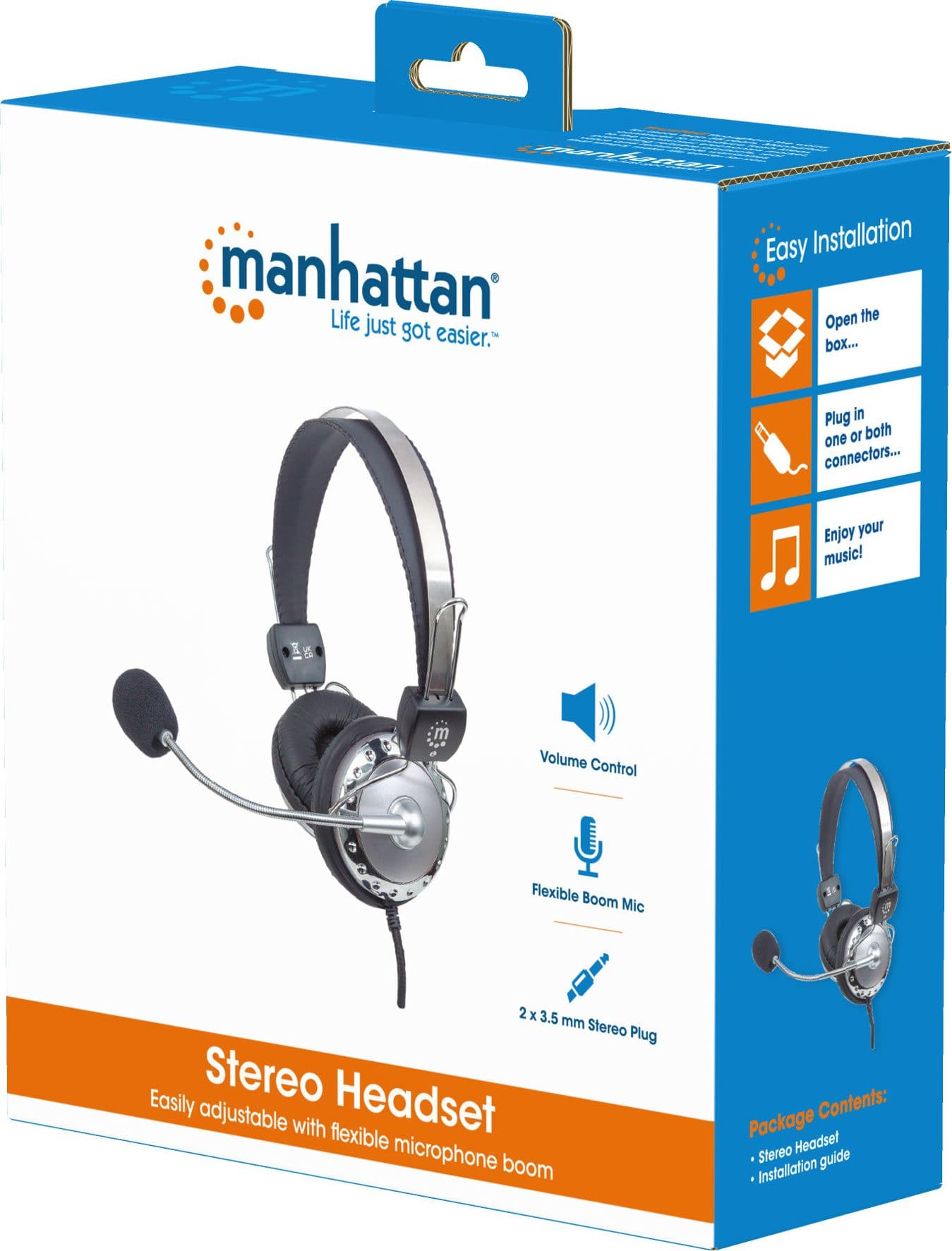 Cuffia Stereo con Microfono con Asta Flessibile - 15