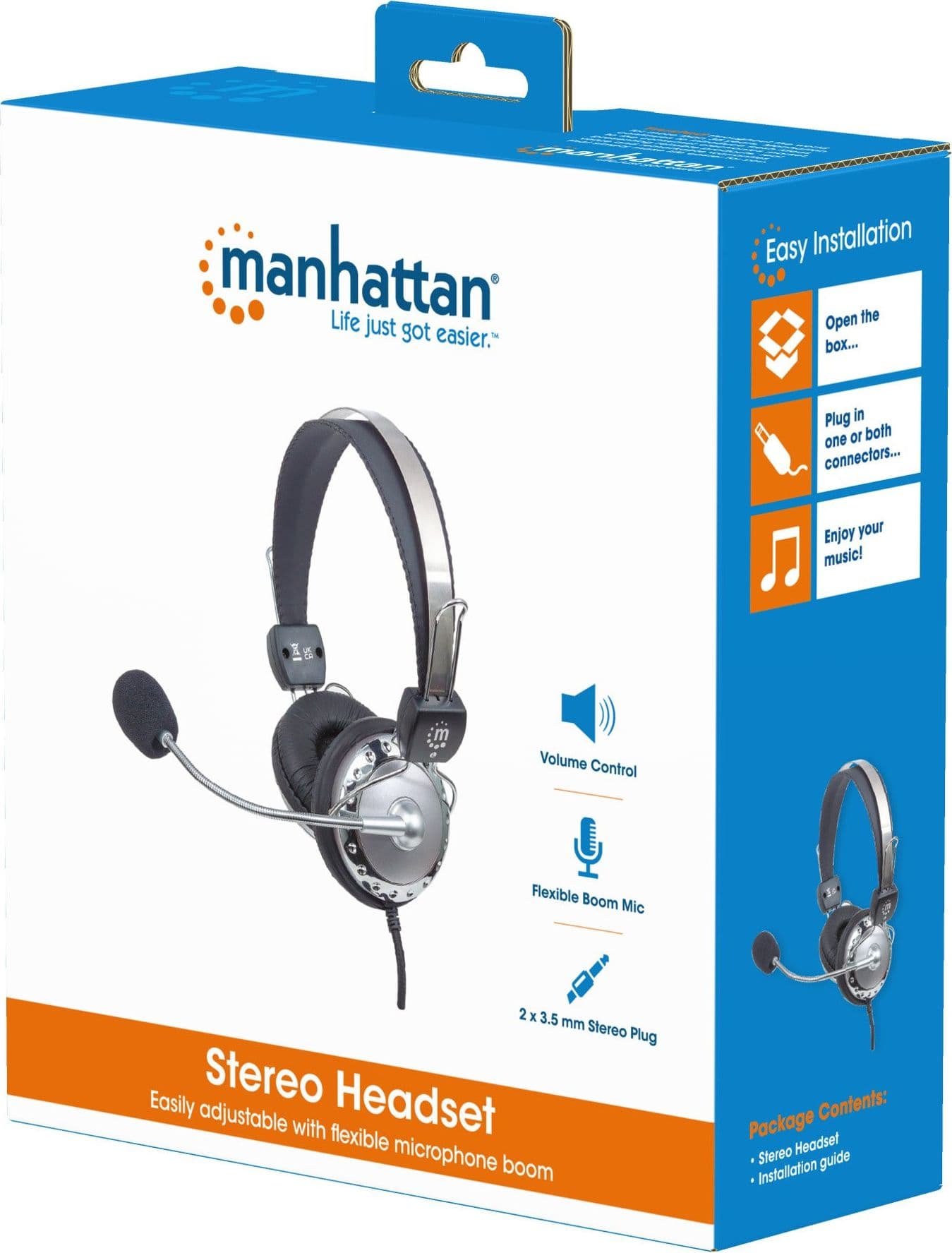 Cuffia Stereo con Microfono con Asta Flessibile - 16