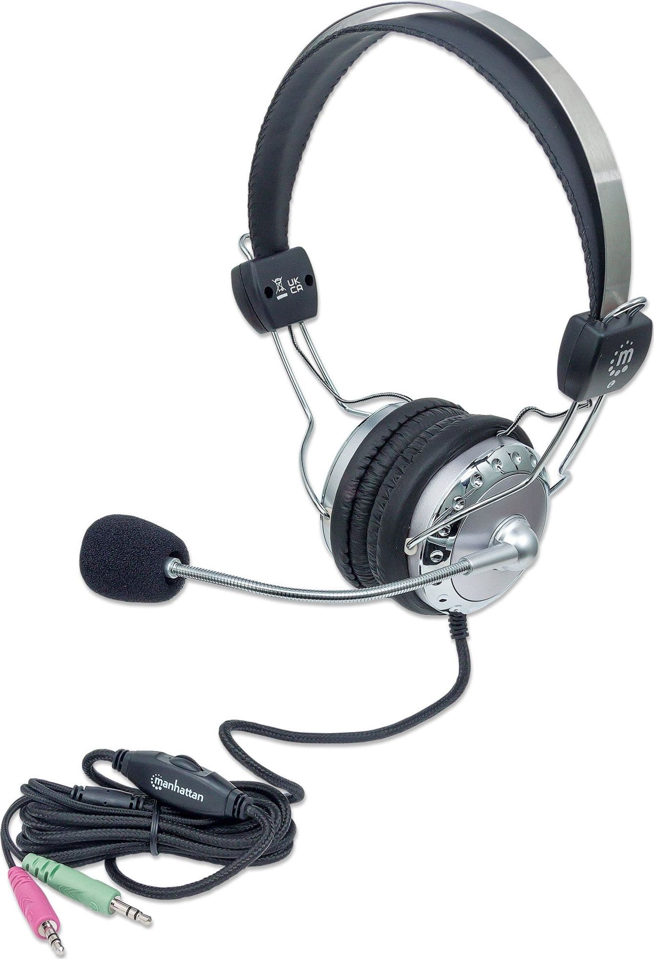 Cuffia Stereo con Microfono con Asta Flessibile - 17