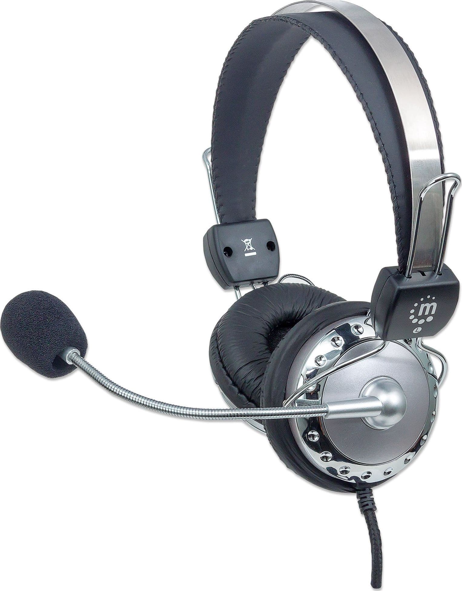 Cuffia Stereo con Microfono con Asta Flessibile - 3