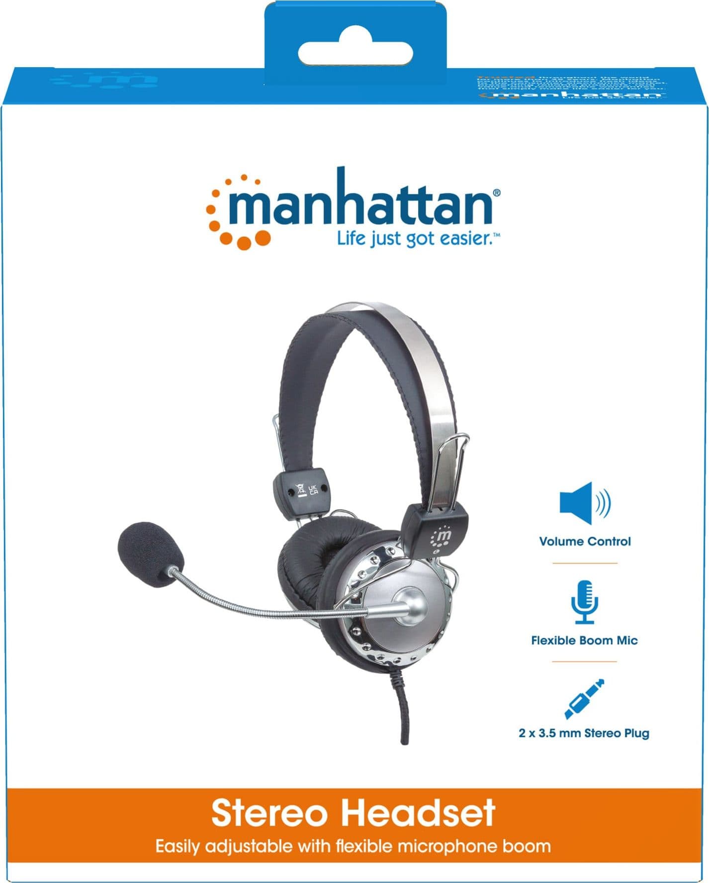 Cuffia Stereo con Microfono con Asta Flessibile - 21
