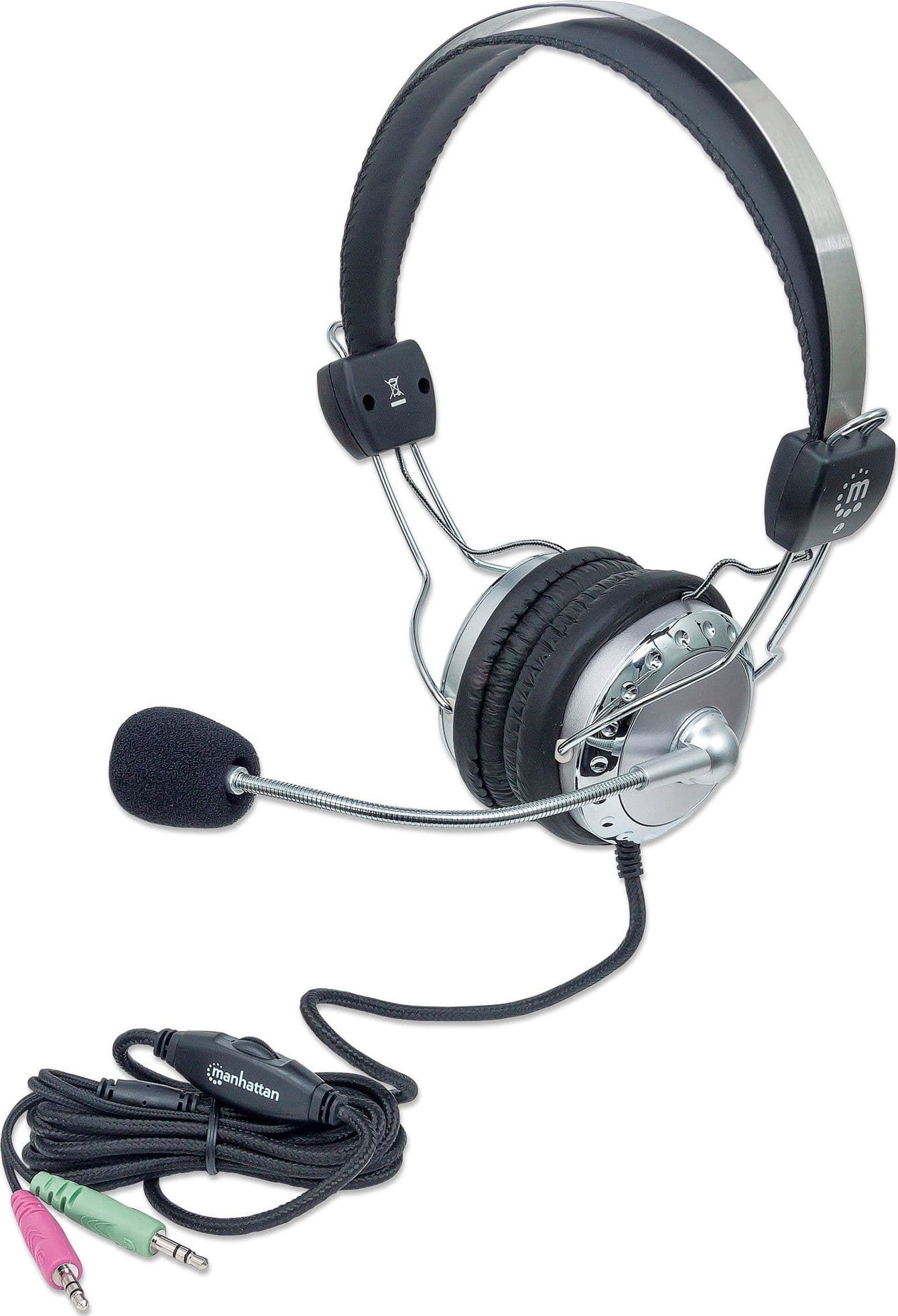 Cuffia Stereo con Microfono con Asta Flessibile - 4