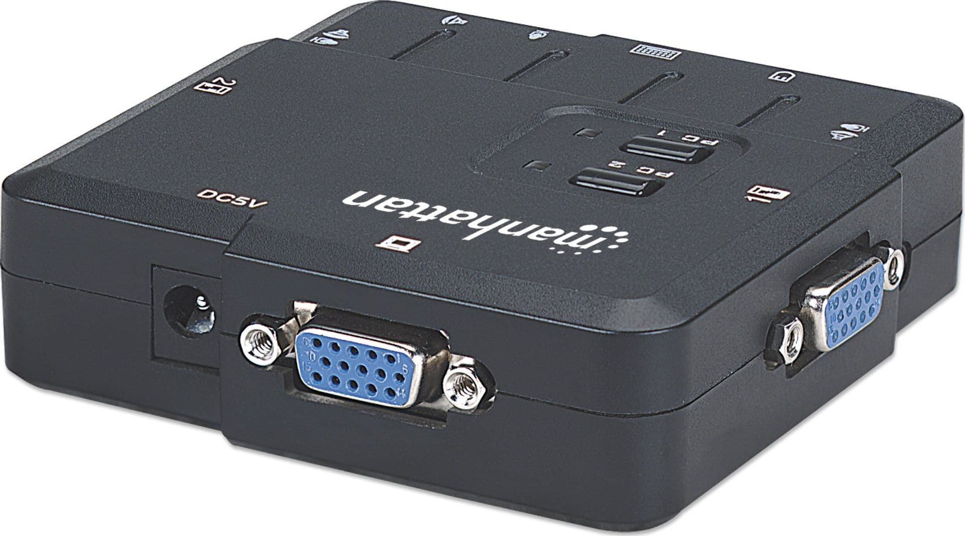 KVM Switch 2 Porte USB/Audio Nero - 10