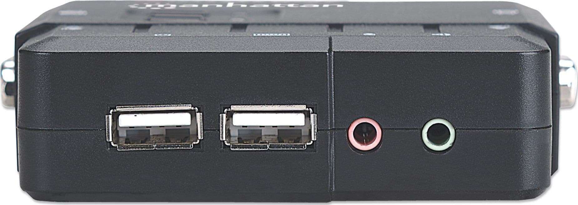 KVM Switch 2 Porte USB/Audio Nero - 12
