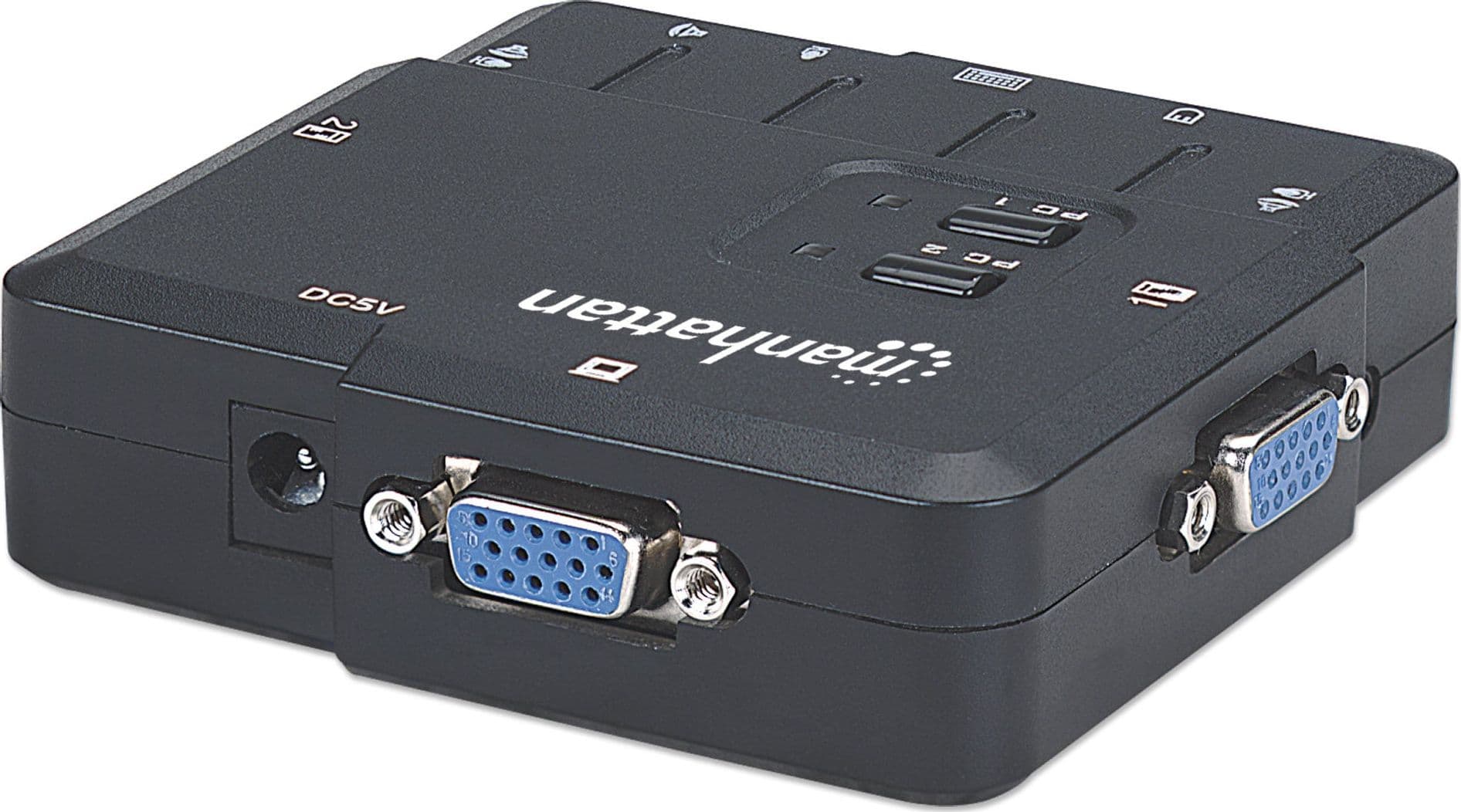 KVM Switch 2 Porte USB/Audio Nero - 13