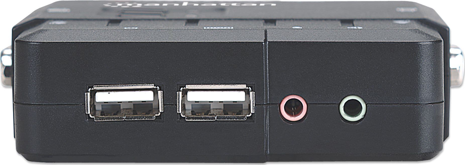 KVM Switch 2 Porte USB/Audio Nero - 5