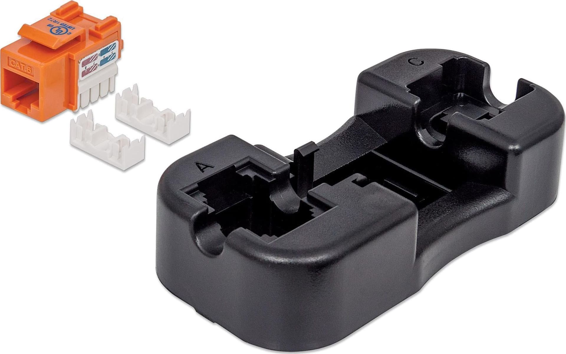 Frutto Keystone RJ45 Cat.6 UTP non schermato Arancione - 7