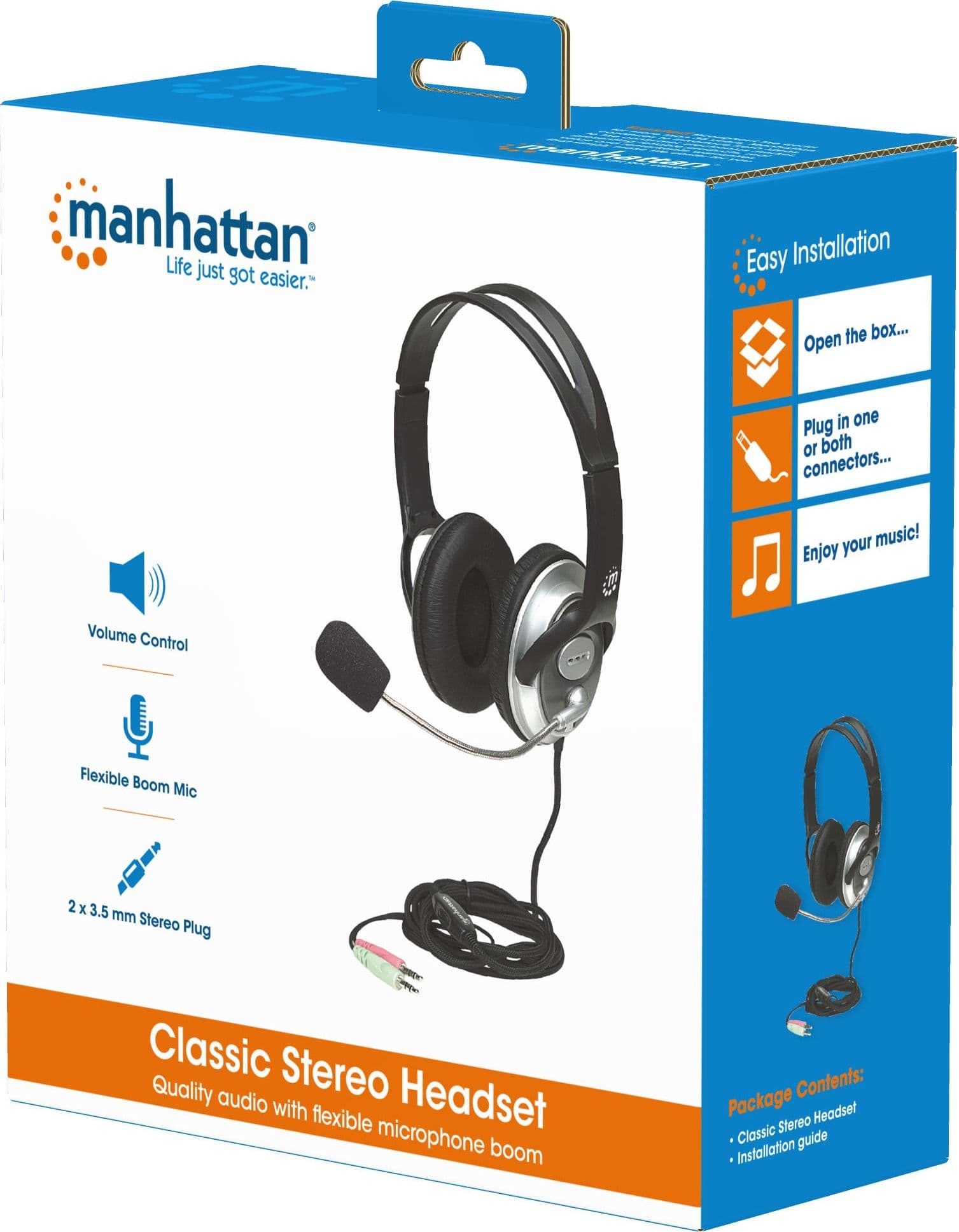 Cuffia Stereo Classica con Microfono 2x3.5mm - 8