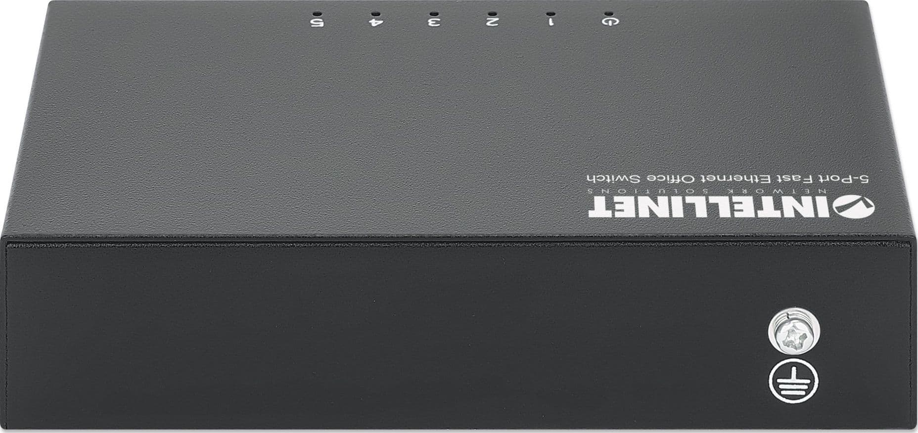 Switch Hub ethernet 10/100Mbps 5 porte desktop in metallo - 11