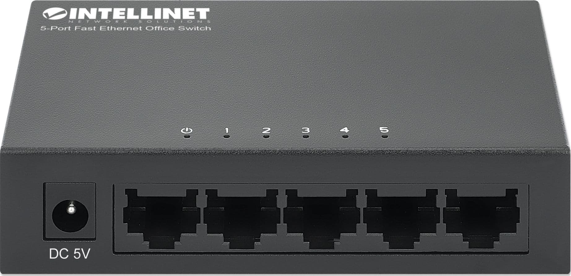 Switch Hub ethernet 10/100Mbps 5 porte desktop in metallo - 6