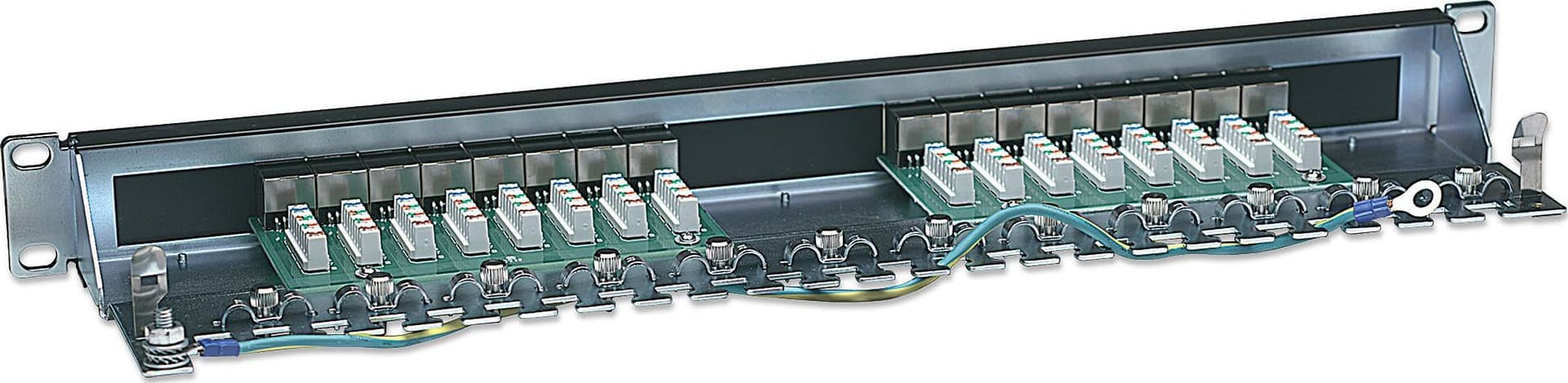 Pannello patch STP 16 posti RJ45 cat. 6 - 11