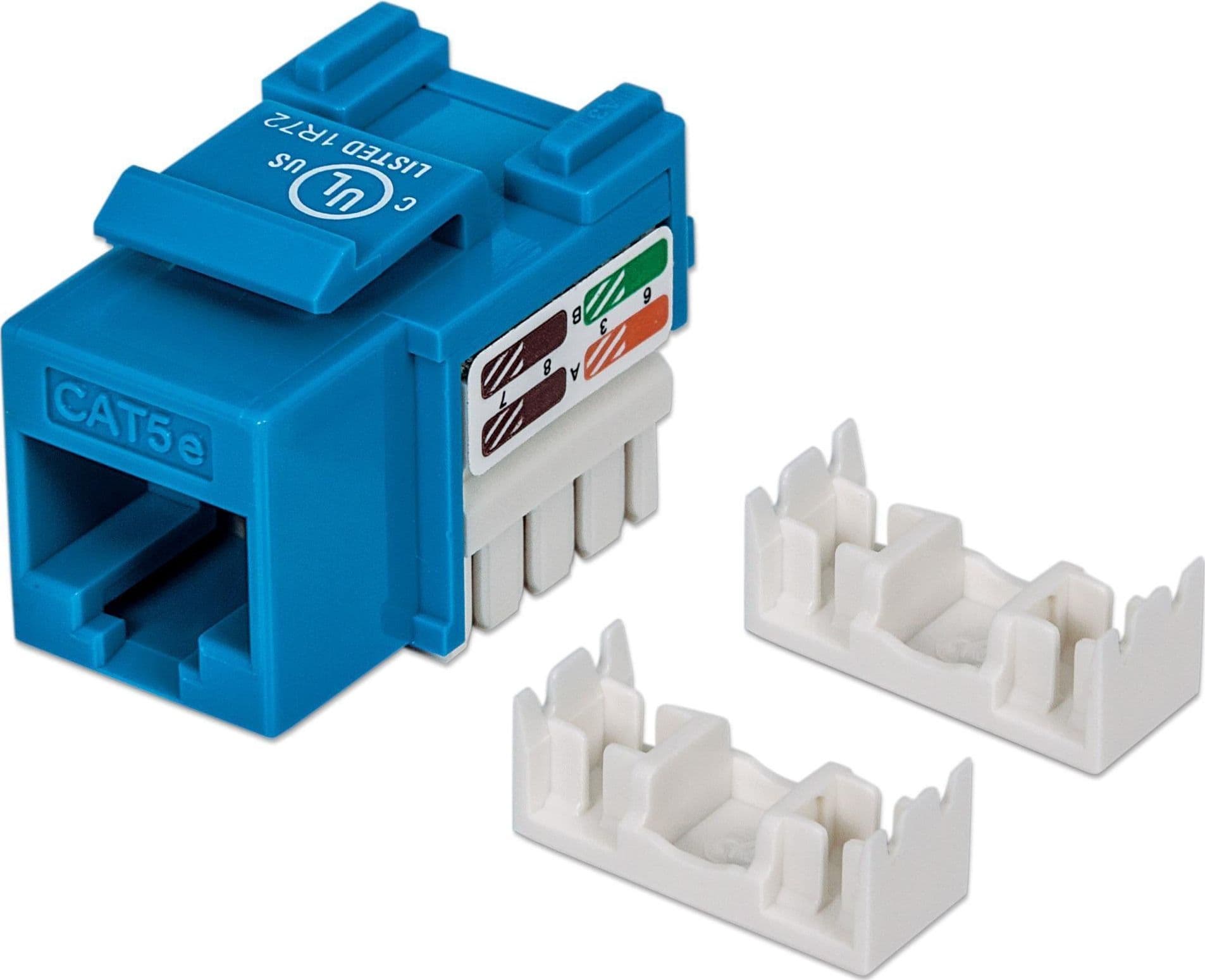 Frutto Keystone RJ45 Cat.5E UTP IDC 90&deg Blu - 5