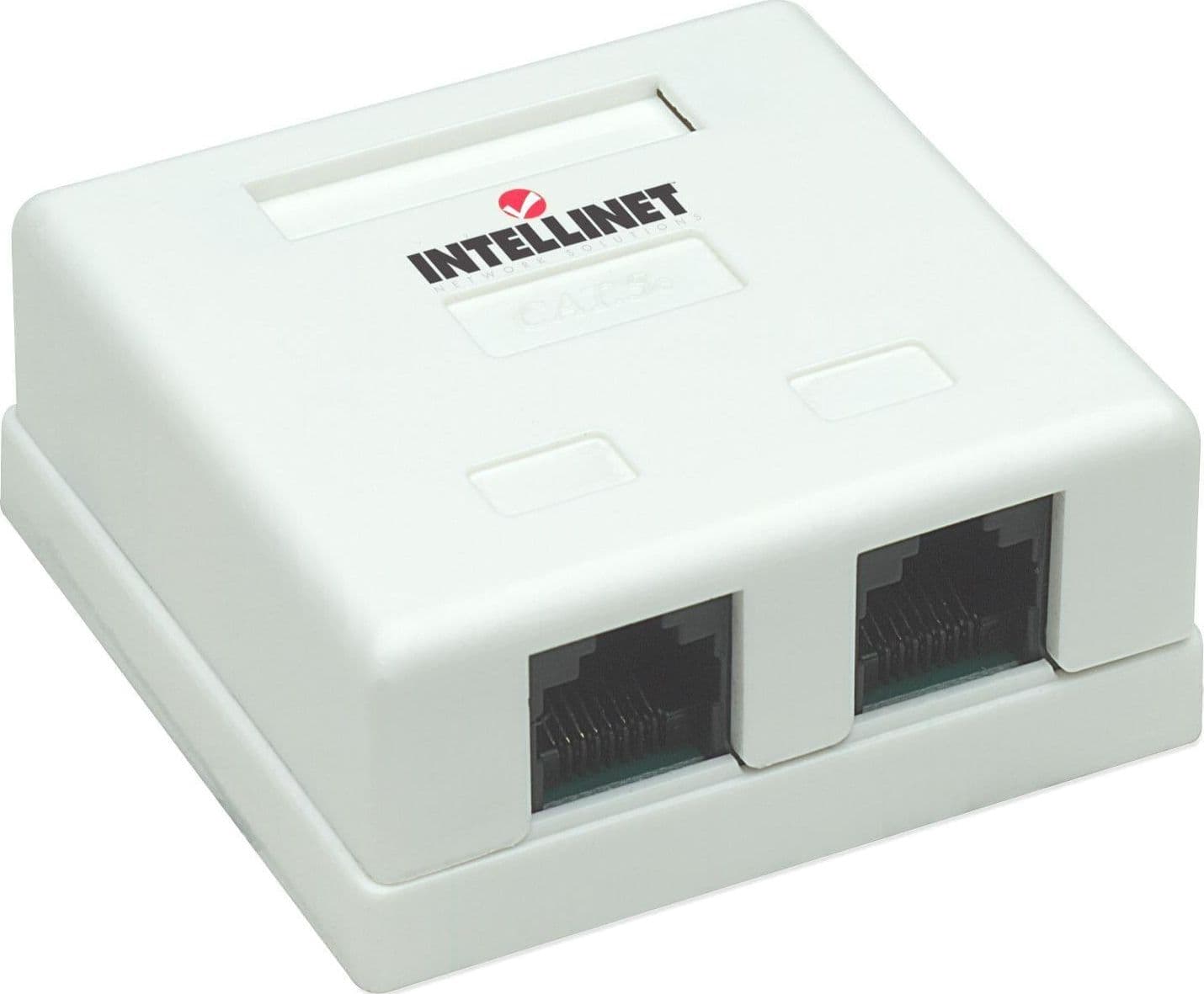 Presa a Muro con 2 Frutti RJ45 Cat. 5E UTP Beige - 6