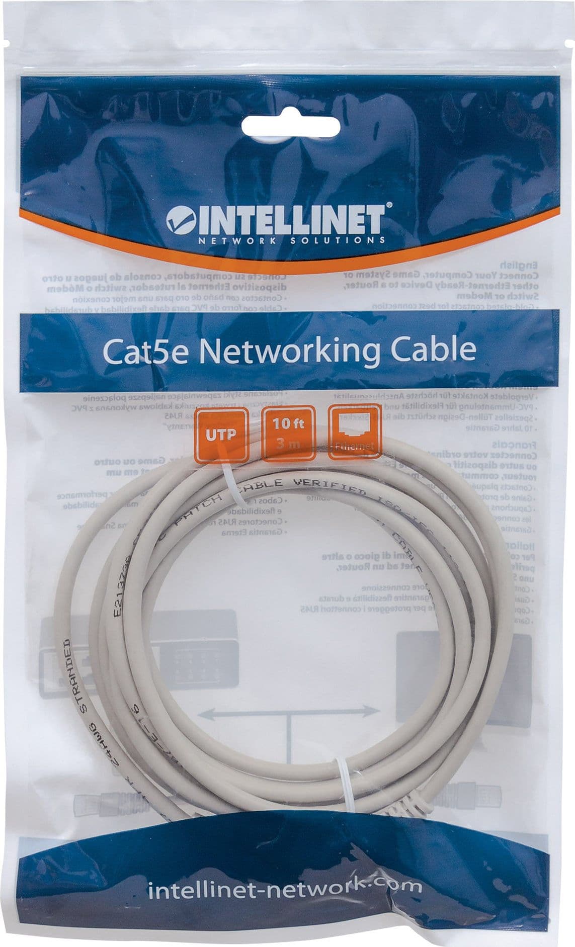 Cavo di rete Patch in Rame Cat. 5e Grigio UTP 0,15 m - 11