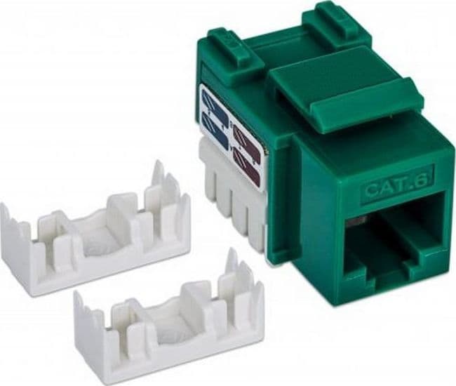 Frutto Keystone RJ45 Cat.6 UTP non schermato Verde - 3