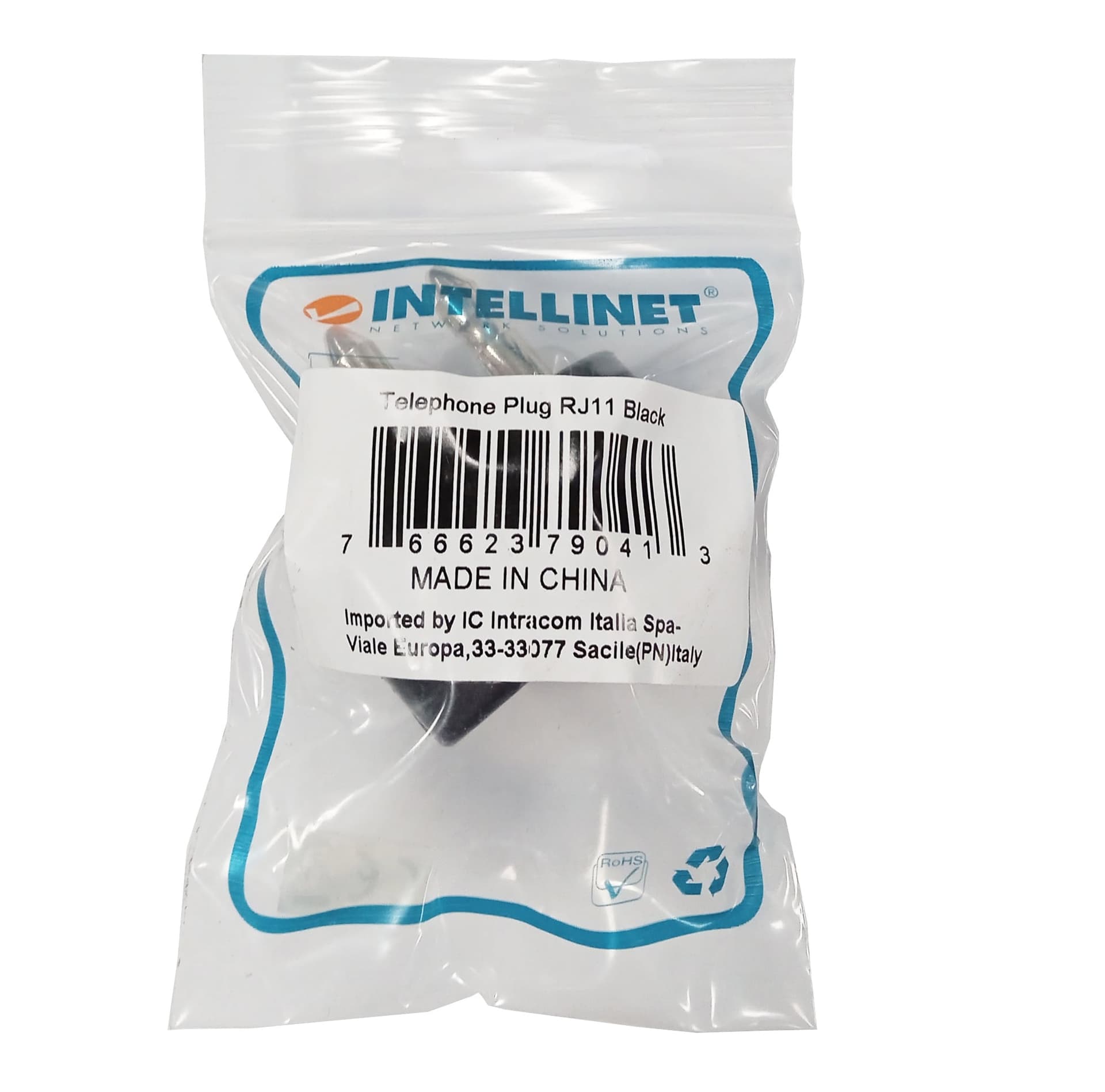 Spina tripolare con RJ11 Nera - 5