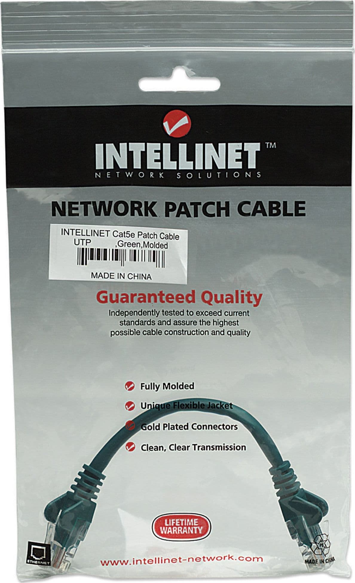 Cavo di rete Patch CCA Cat. 5e Verde UTP 0,5 mt - 7