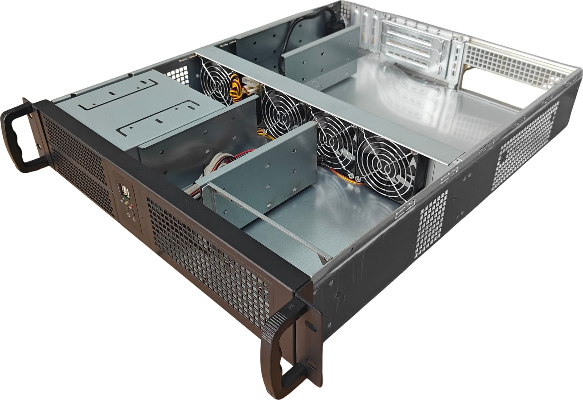 Chassis Industriale da Rack 19'' 2U Nero - 14