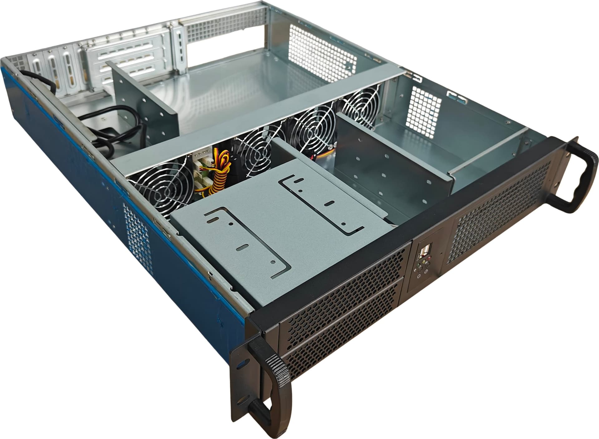 Chassis Industriale da Rack 19'' 2U Nero - 16