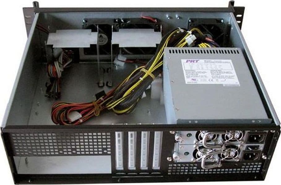 Chassis Industriale da Rack 19'' 3U Ultra Compatto Nero - 9