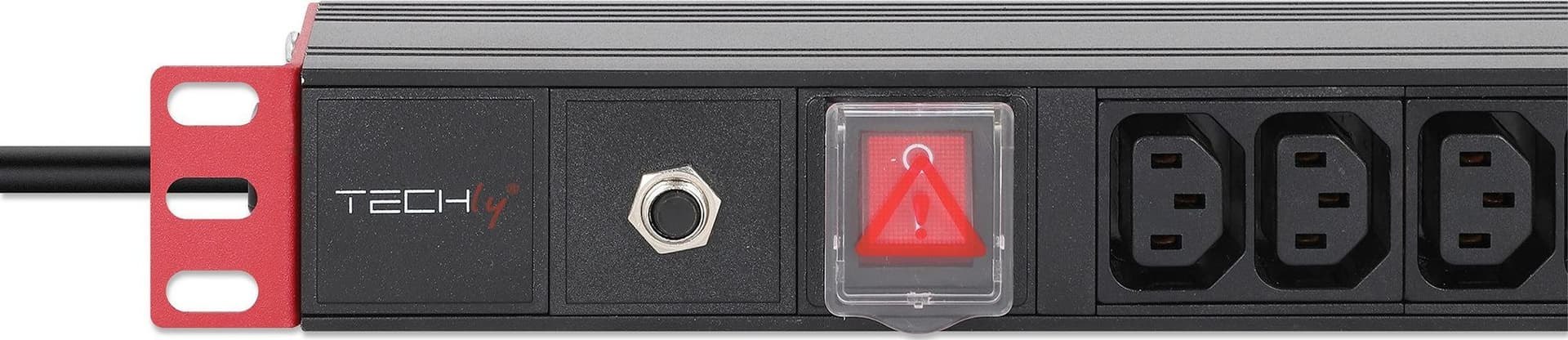Multipresa 4 IT + 6 VDE da Rack 19'' con Interruttore Spina Italiana 1U - 15