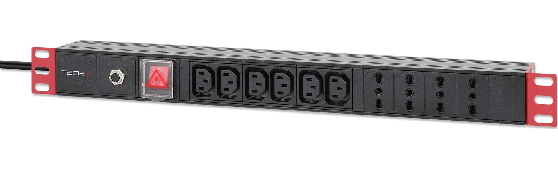 Multipresa 4 IT + 6 VDE da Rack 19'' con Interruttore Spina Italiana 1U - 16