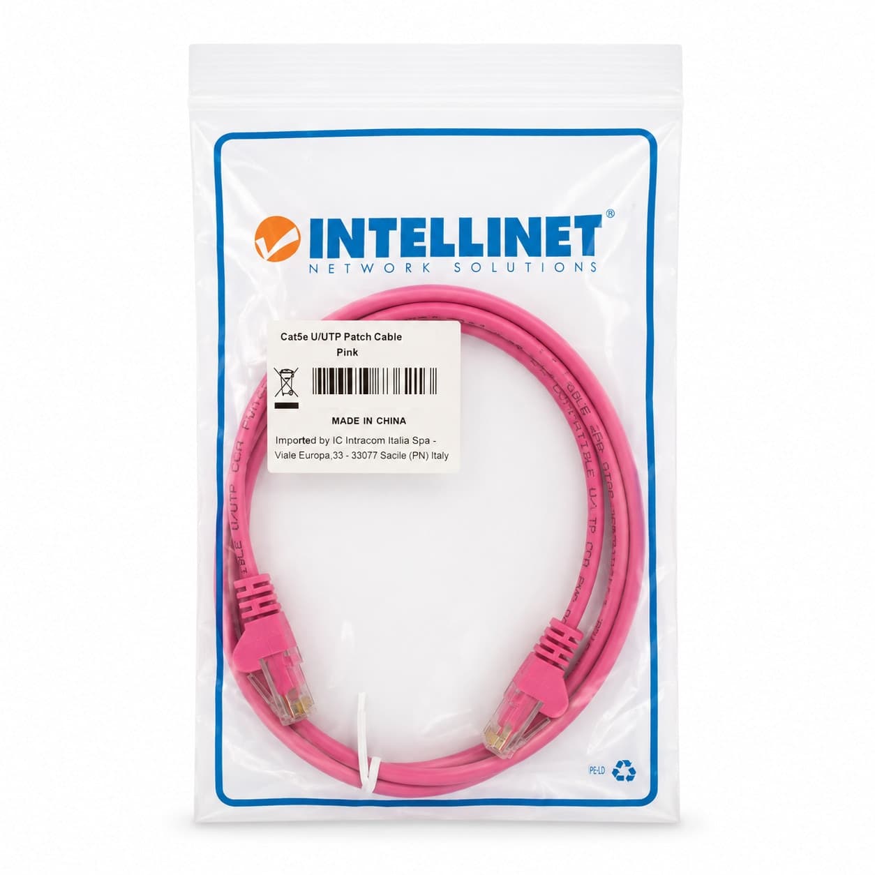 Cavo di rete Patch CCA Cat. 5e Rosa UTP 2 m - 11