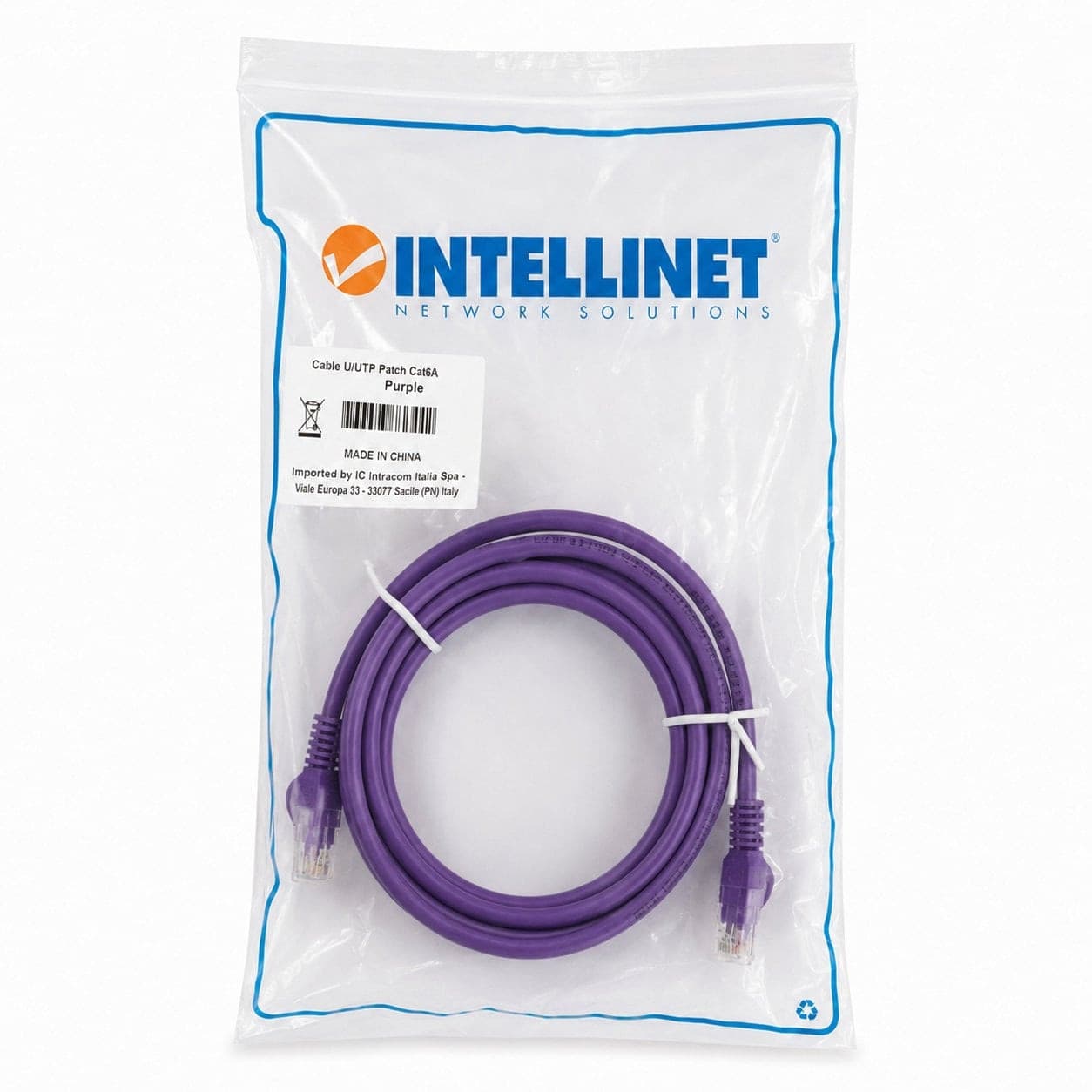 Cavo di rete Patch CCA Cat. 5e Viola UTP 2 mt - 5