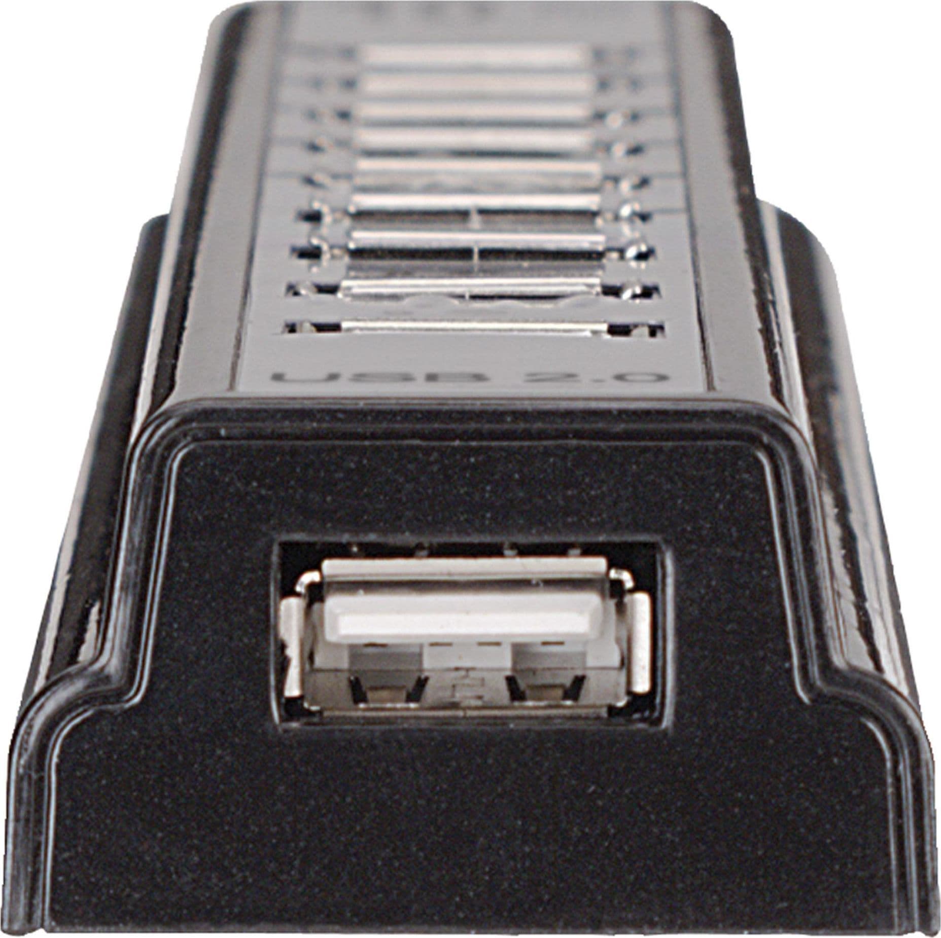 Hub USB 2.0 Hi-Speed 10 Porte da Tavolo con Alimentatore - 7