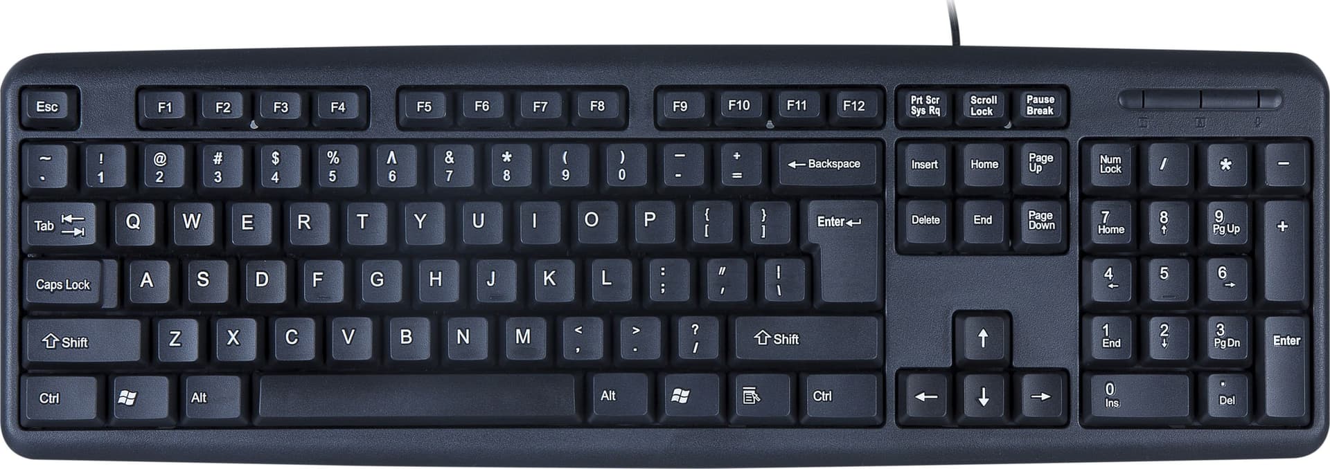 Tastiera USB 104 Tasti Layout Americano Nero - 11