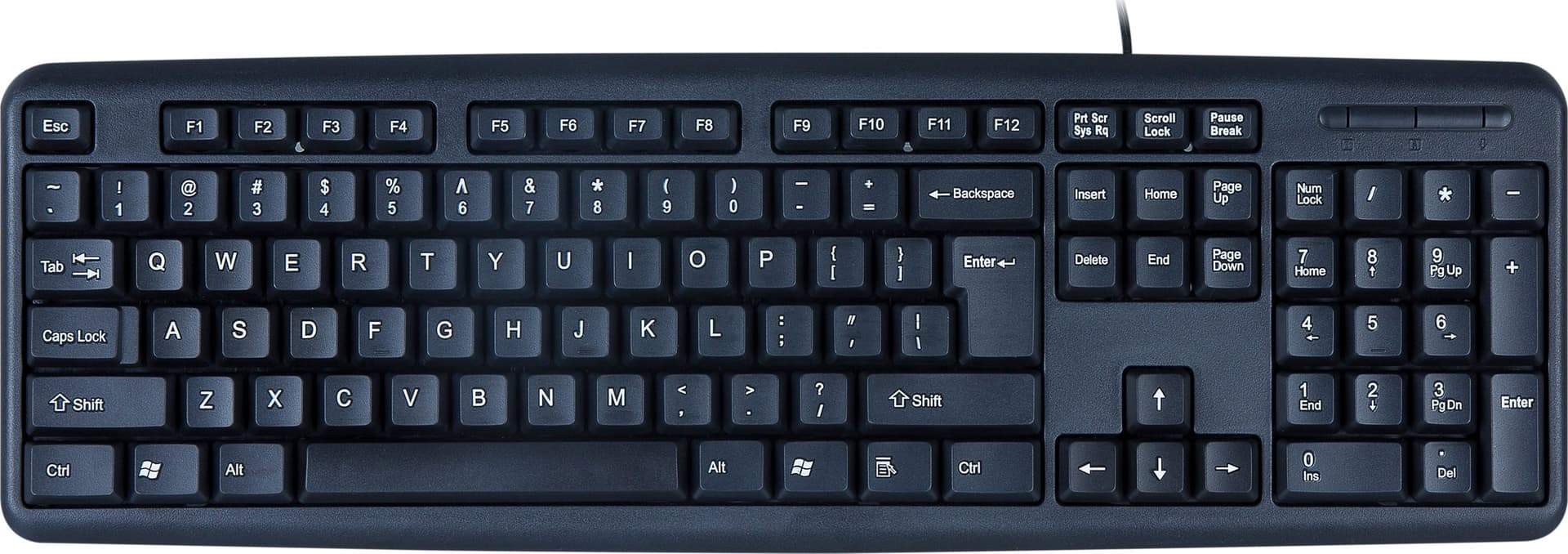 Tastiera USB 104 Tasti Layout Americano Nero - 10