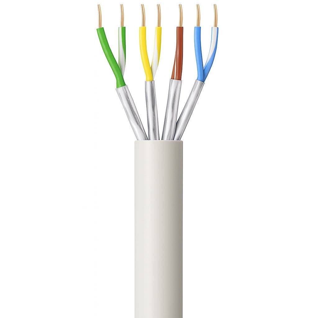 Matassa U/FTP, Cavo Cat.6A Rame 305m Rigido Bianco - 7