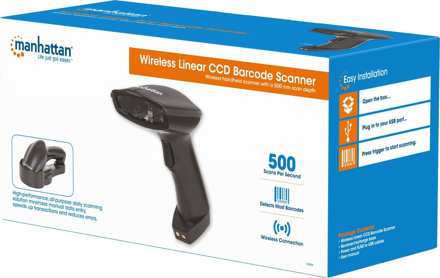 Barcode Scanner CCD Senza Fili Bluetooth - 9