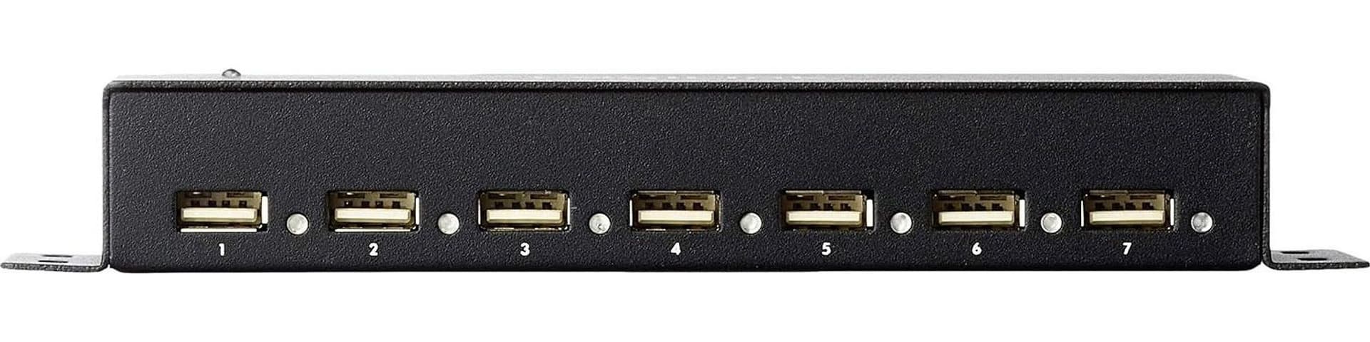 Hub USB 2.0 7 Porte con Case Metallico - 7