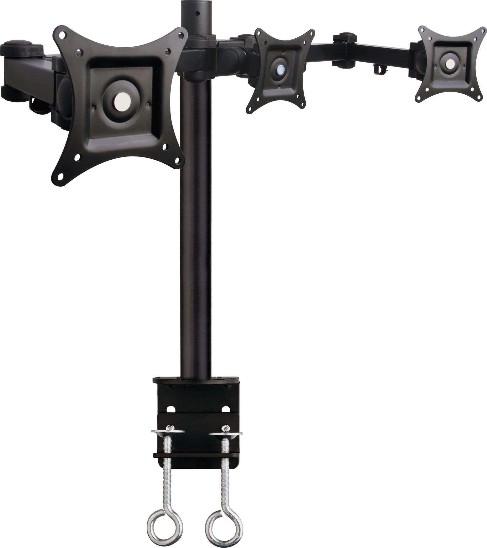 Supporto da scrivania per 3 Monitor 13-24'' con morsetto - 18