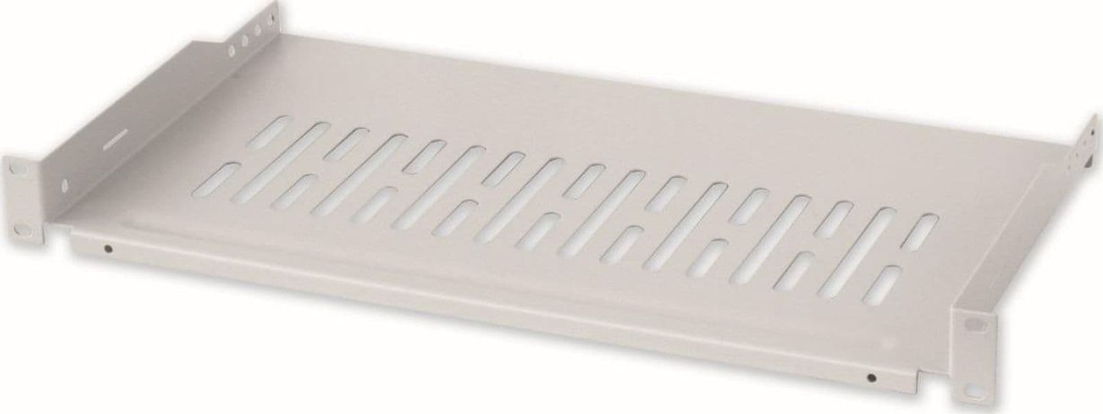 Mensola per Rack 19'' 255 mm 1U Grigia 2 punti - 4