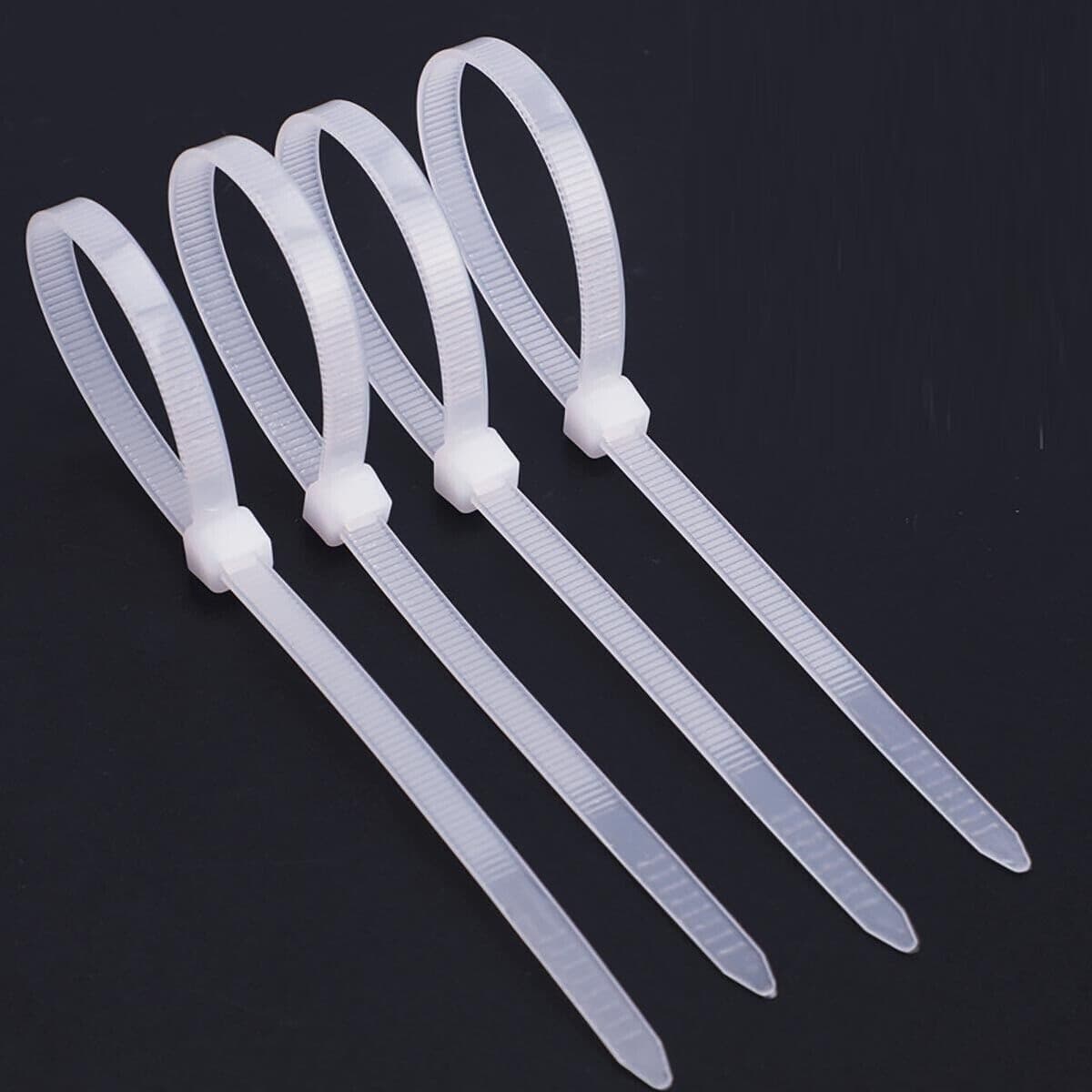 Fascette Fermacavi Autobloccanti 150x3,6mm in Nylon 100pz Bianco - 9
