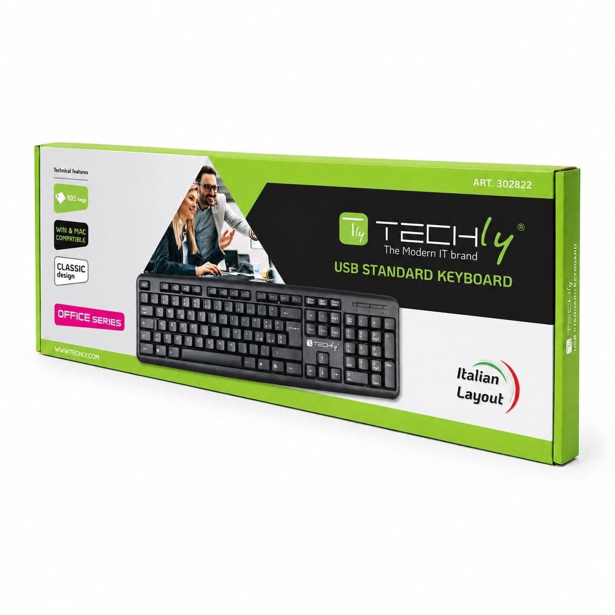 Tastiera USB 105 Tasti Layout Italiano Nero - 13